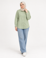 شومیز مدل کتان لنین بدون آبرفت - Image 6