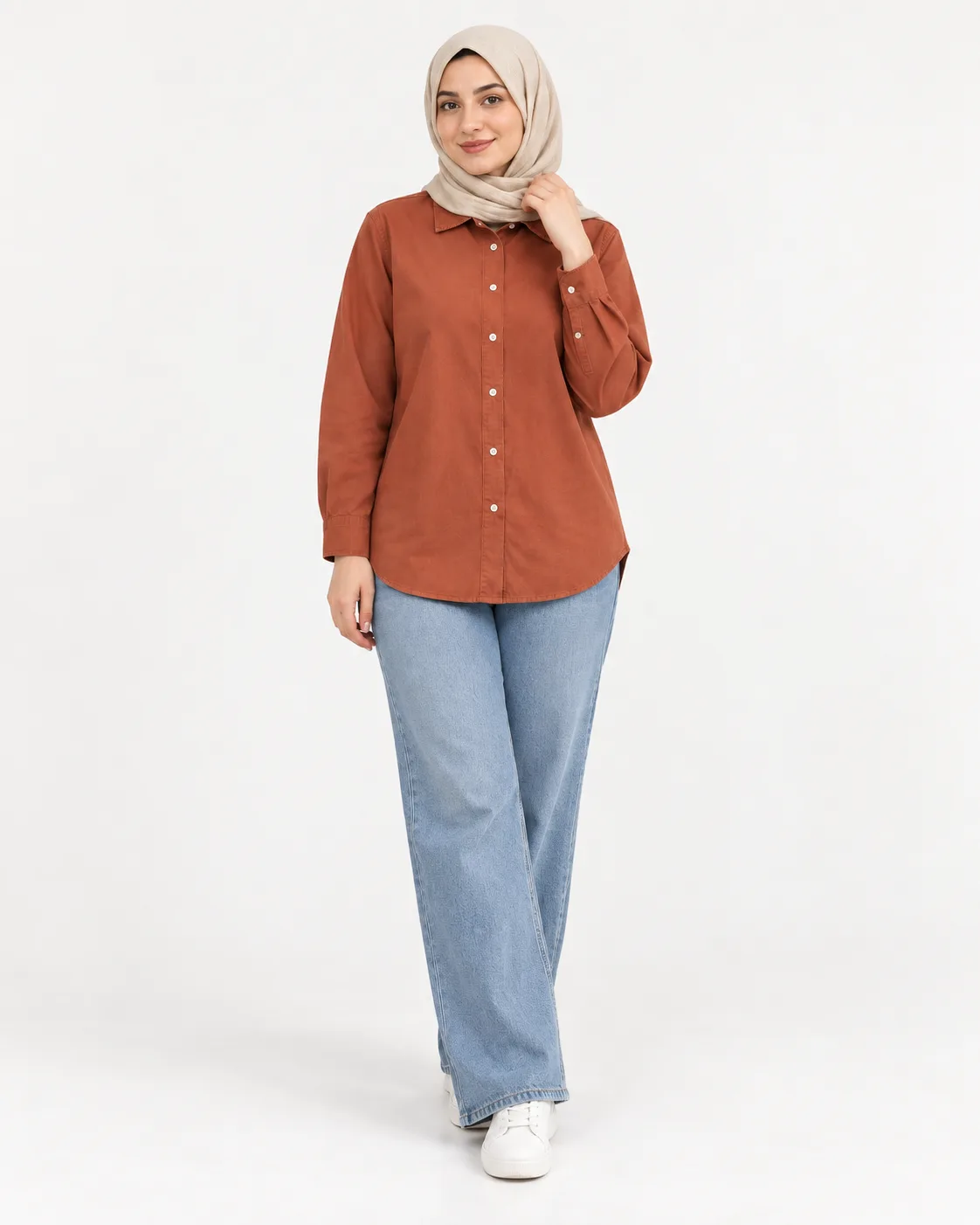 شومیز مدل کتان لنین بدون آبرفت - Image 7