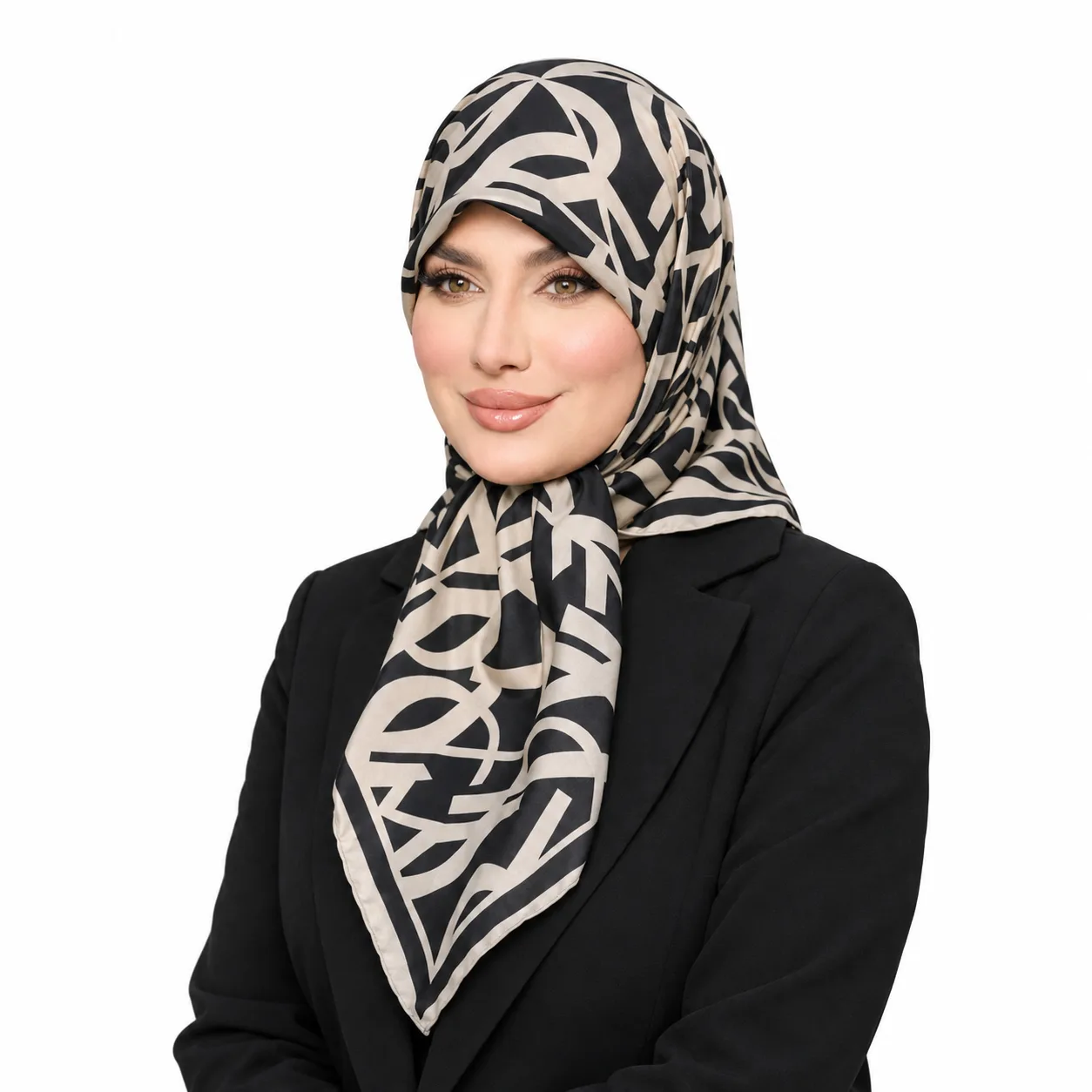روسری ابریشم تویل مدل ال وی درشت - Image 3