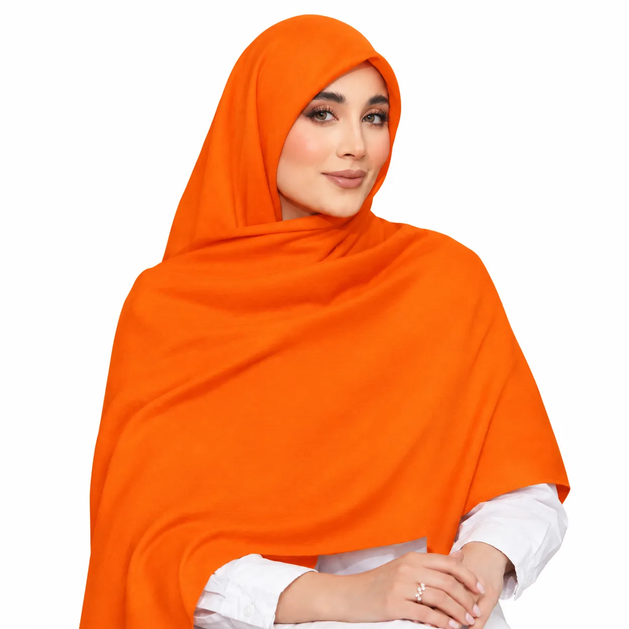روسری نخی مدل سیا اسکارف ساده رنگی - Image 6
