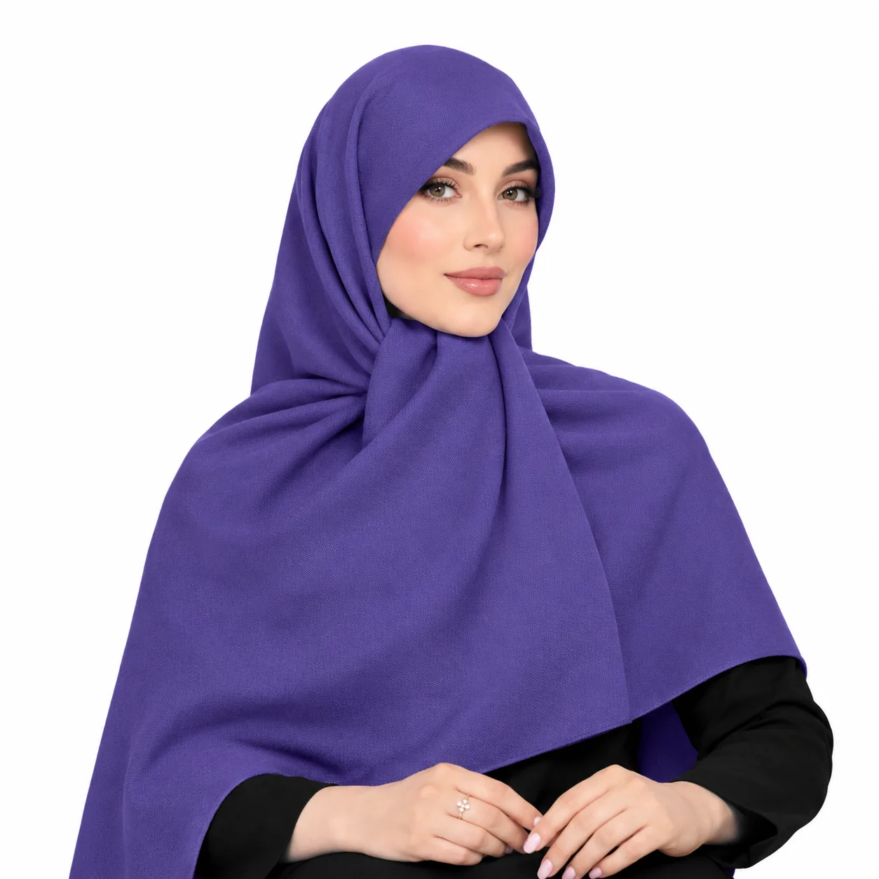 روسری نخی مدل سیا اسکارف ساده رنگی - Image 7