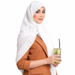 روسری نخی مدل سیا اسکارف ساده رنگی - Image 10