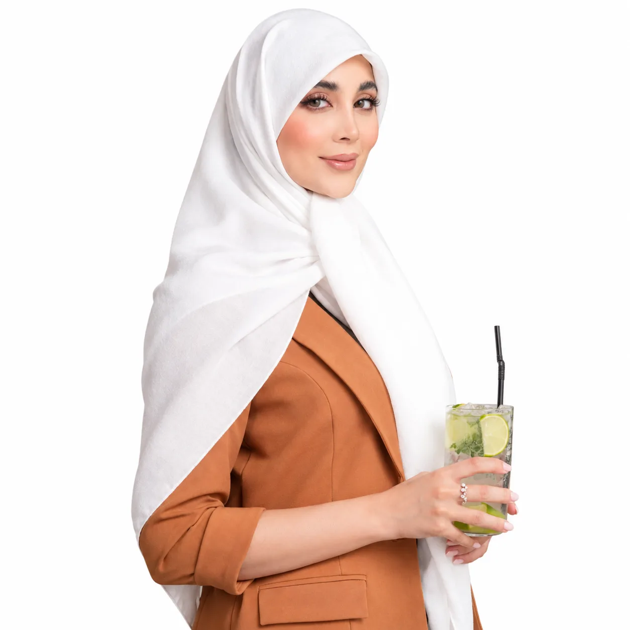 روسری نخی مدل سیا اسکارف ساده رنگی - Image 10