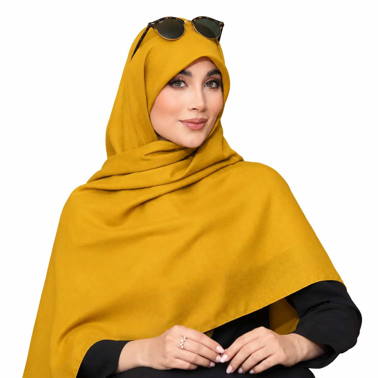 روسری نخی مدل سیا اسکارف ساده رنگی - Image 11