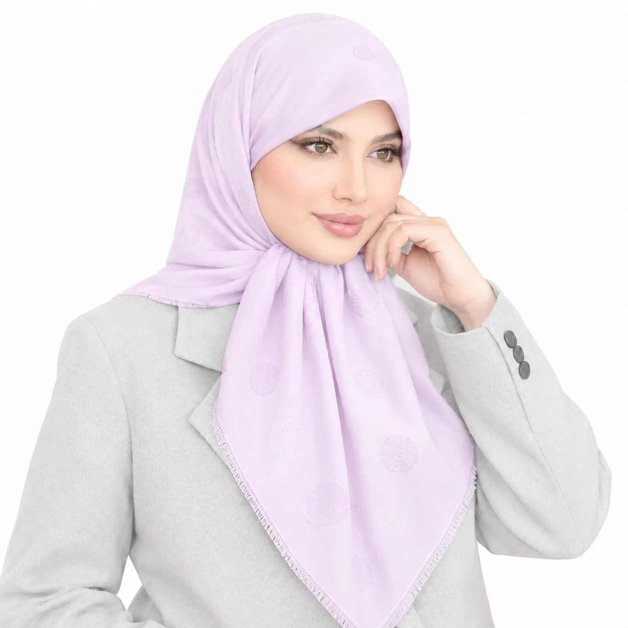 روسری وال مدل گل برجسته - Image 15