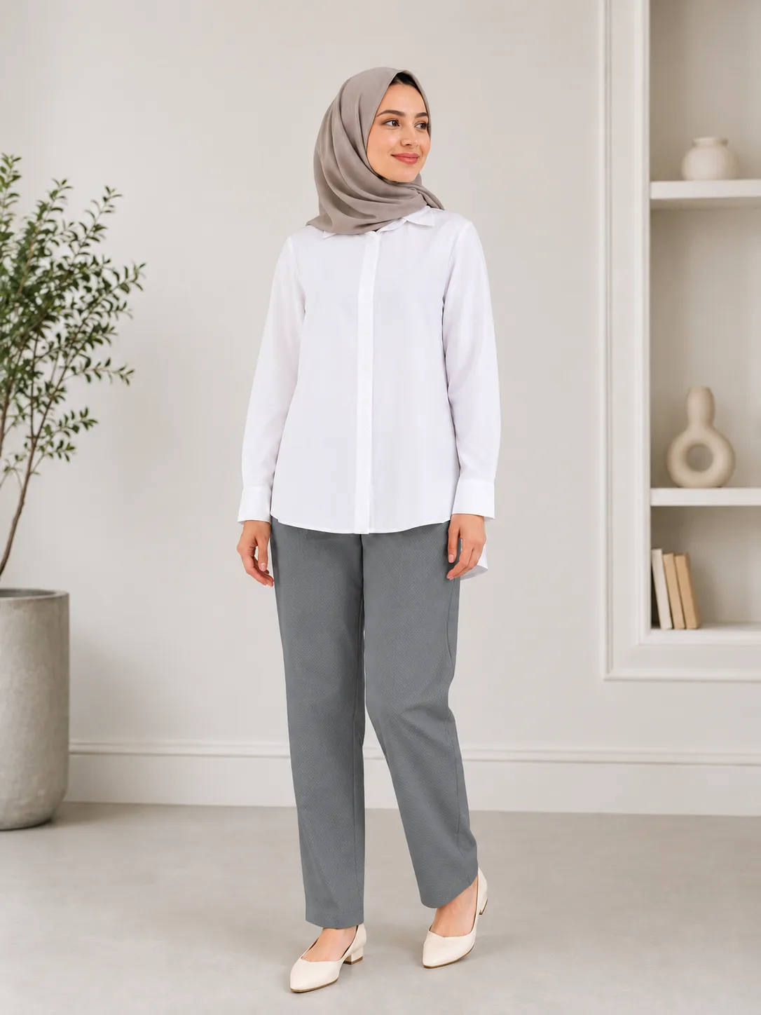 شلوار پارچه ای مدل بیسکوئیتی - Image 7