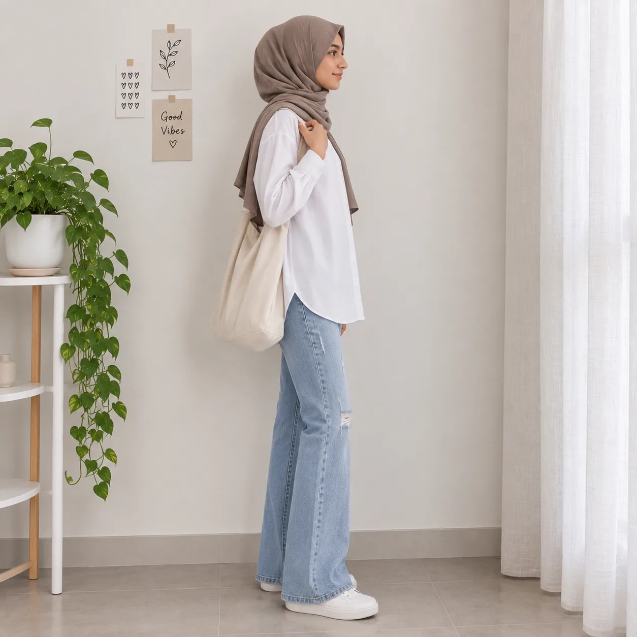 شلوار لی مدل دمپا دخترانه - Image 3