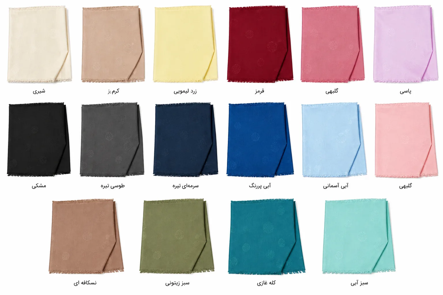 روسری وال مدل گل برجسته - Image 6