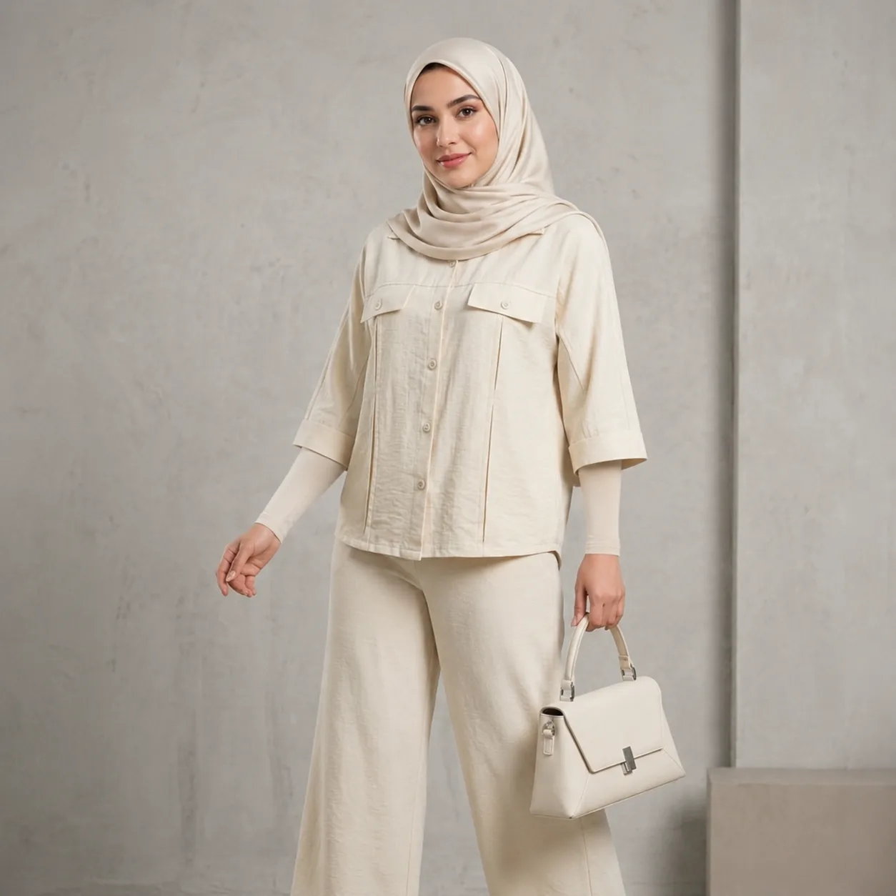 شومیز سیلک مدل چاک دار - Image 9