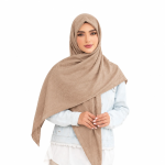 روسری نخی کج راه پارچه لوزی ساده رنگی - Image 2