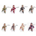 روسری ابریشم ژاکارد مدل گل دیور - Image 10
