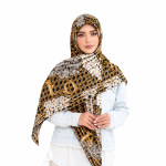 روسری ابریشم ژاکارد مدل گل دیور - Image 6