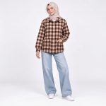 شکت پشمی مدل چهارخانه دوجیب برگردان