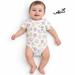 زیردکمه نوزدای  مدل آستین کوتاه پنبه دو رو مدل فیلی وچیون - Image 4