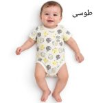 زیردکمه نوزدای  مدل آستین کوتاه پنبه دو رو مدل فیلی وچیون - Image 6
