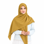 روسری نخی کج راه پارچه لوزی ساده رنگی - Image 9