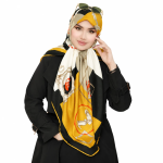 روسری نخی کج راه پارچه لوزی مدل قاب عکس