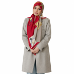 روسری نخی کج راه پارچه لوزی مدل قاب عکس - Image 8
