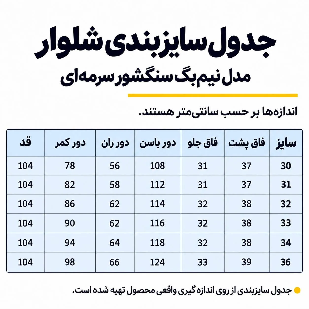 شلوار جین مدل لی نیم بگ سرمه ای سنگشور وست - Image 5
