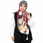 روسری نخی سیا اسکارف مدل دیور - Image 7