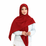 روسری نخی کج راه پارچه لوزی ساده رنگی - Image 5