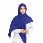 روسری نخی کج راه پارچه لوزی ساده رنگی - Image 15