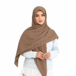 روسری نخی کج راه پارچه لوزی ساده رنگی - Image 7