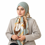 روسری نخی سیا اسکارف مدل دیور - Image 3